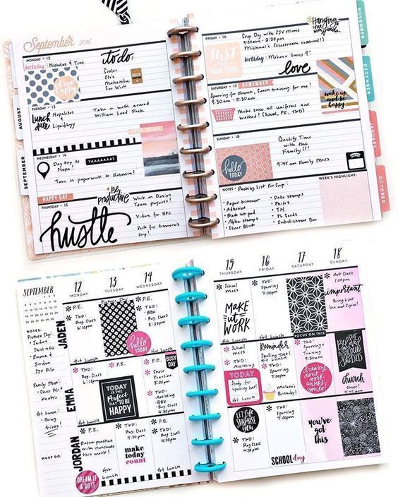 happy planner layout ideas