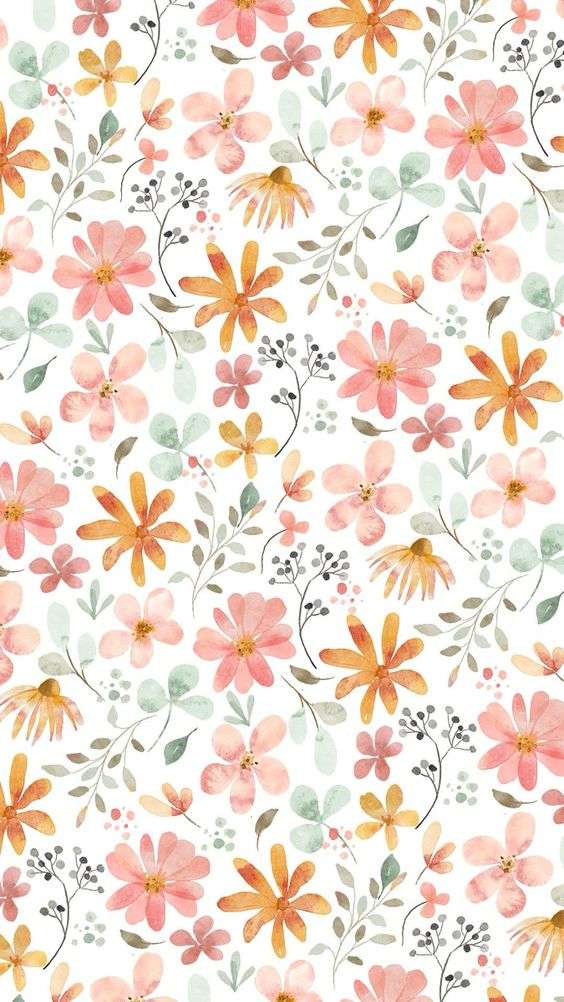 watercolor floral wallpaper